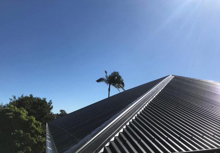 Gutter top view - Smart Metal Roofing in QLD, Australia