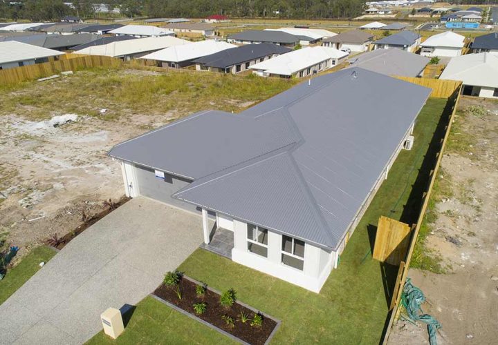 Bungalow House With Metal Roof — Metal Roofing In Coomera, QLD