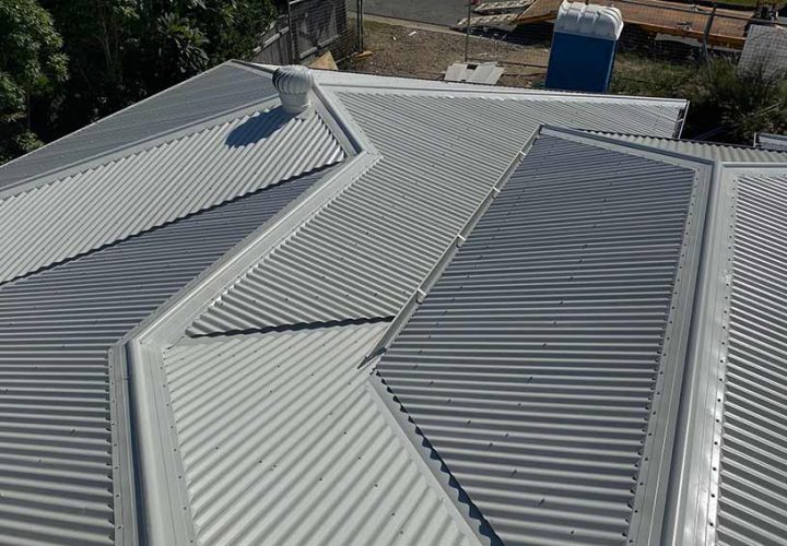 Metal Roof With Whirlybirds — Metal Roofing In Coomera, QLD