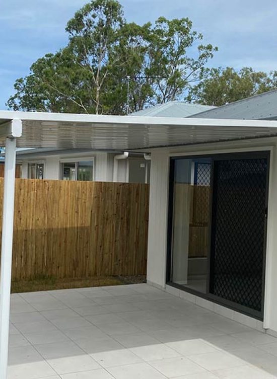 Patio Of Residential House — Metal Roofing In Coomera, QLD