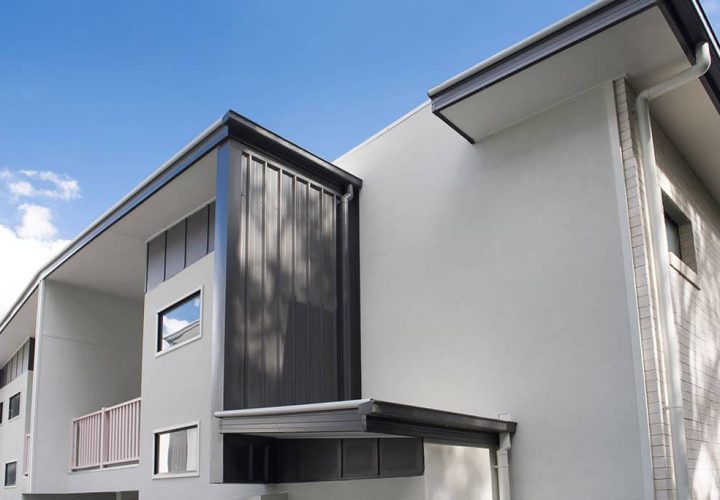 Wall Cladding in Modern House — Metal Roofing In Coomera, QLD